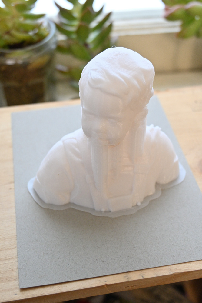 3d print of Paul on tractor - Bust