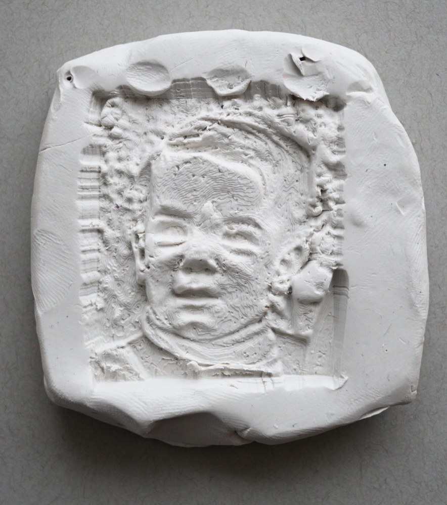 Paul on Tractor - Clay Impression