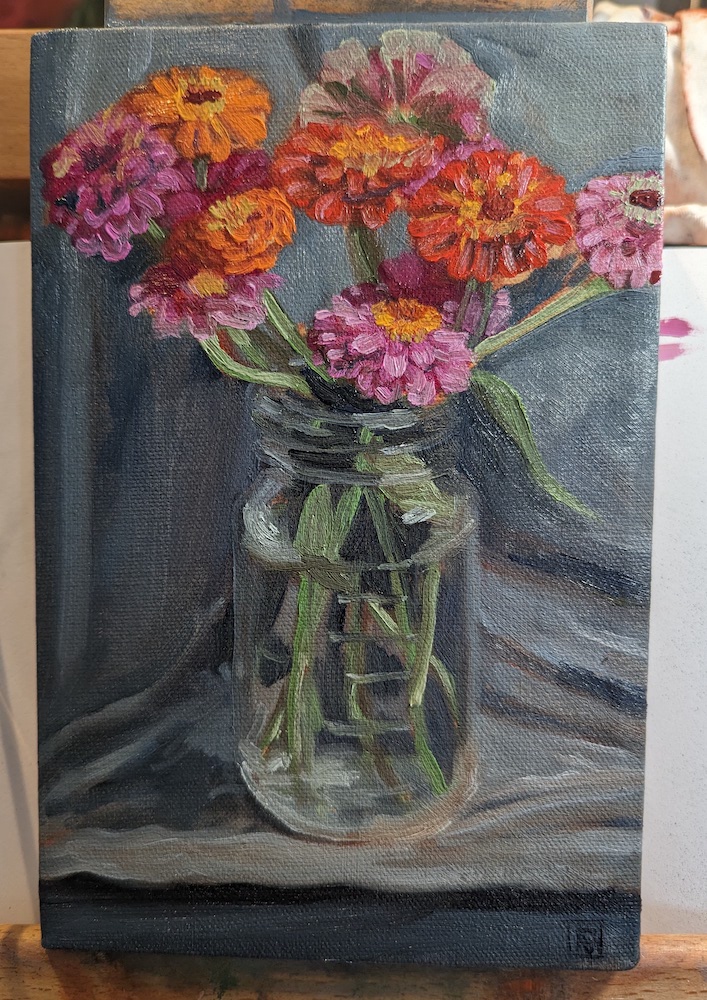 Flowers-Zinnia-greybg