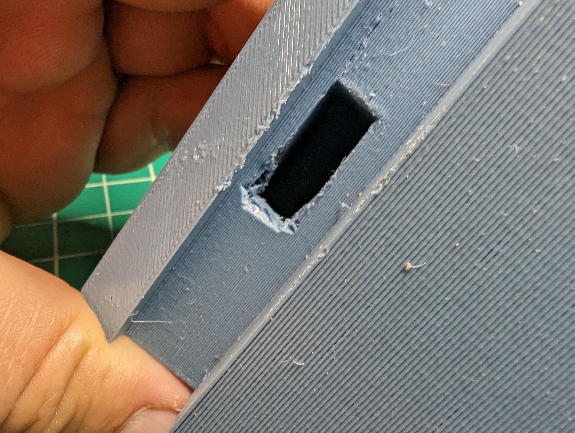You can see where I had to dig out the hole more.