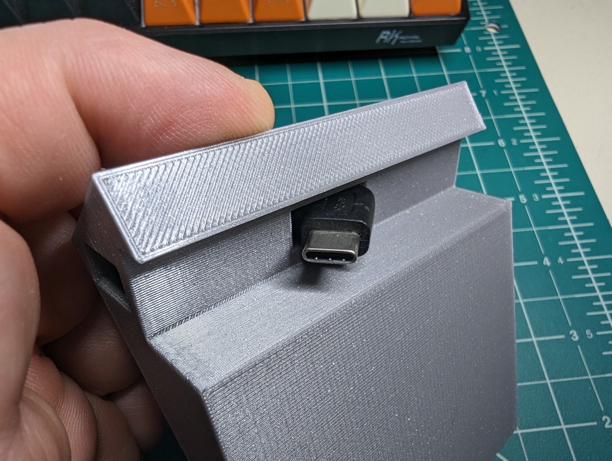 It needs to go in at an angle first, so the hole had to be wide enough.