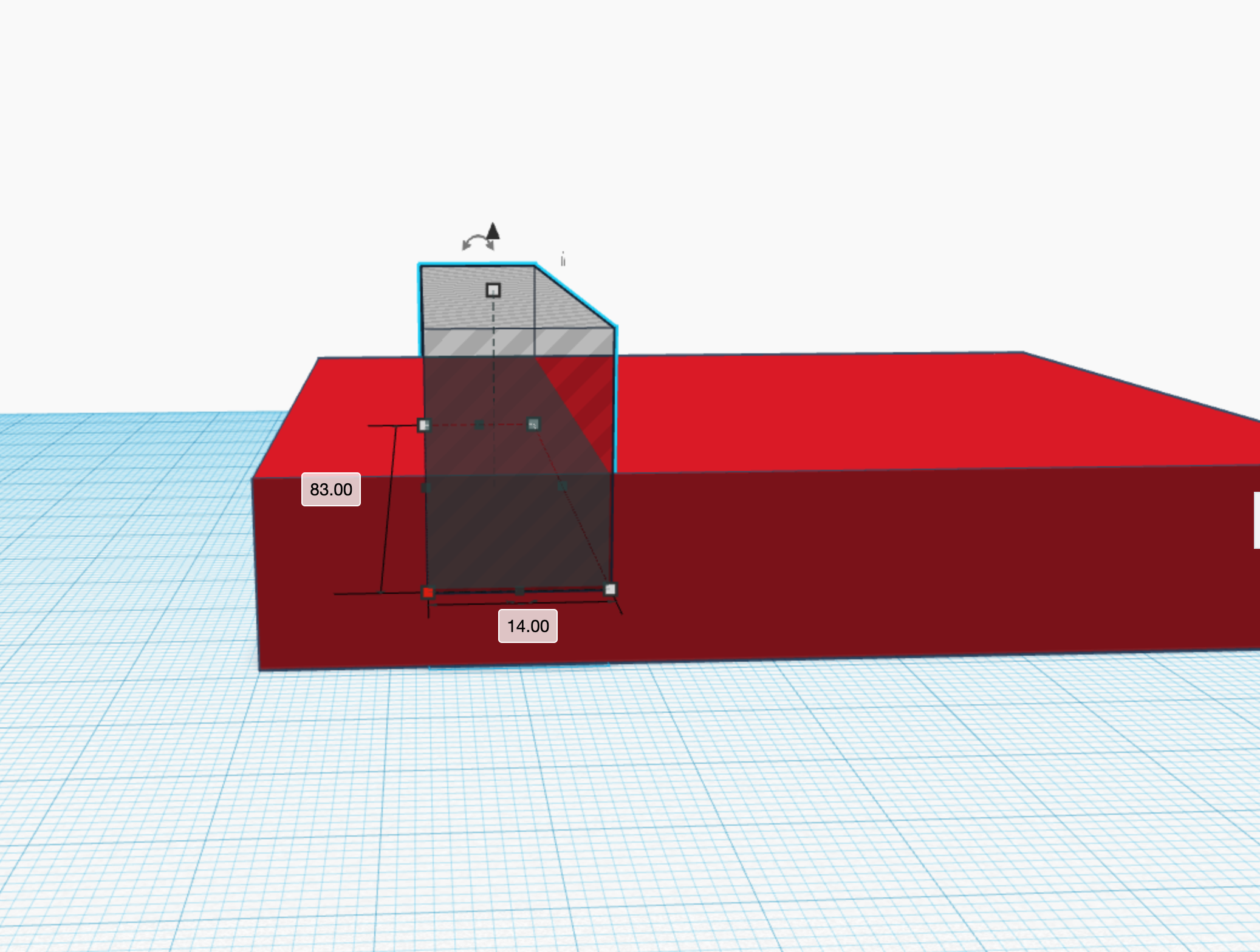 Base with block for device.