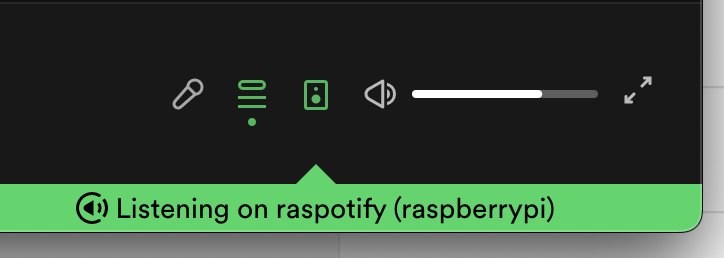 Raspotify working